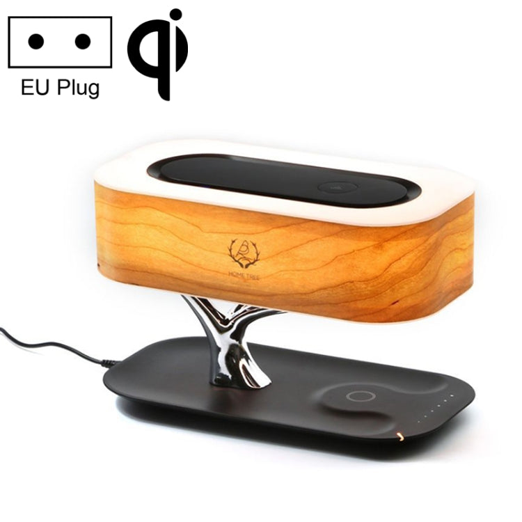 Lampe de bureau Bluetooth Tree Light avec chargeur sans fil pour téléphone, prise UE