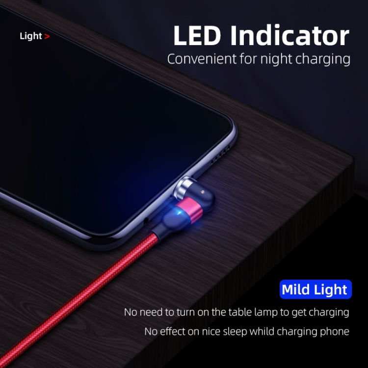 Câble de charge magnétique rotatif en nylon tressé USB vers 8 broches, sortie 2 A, 1 m, 8 broches