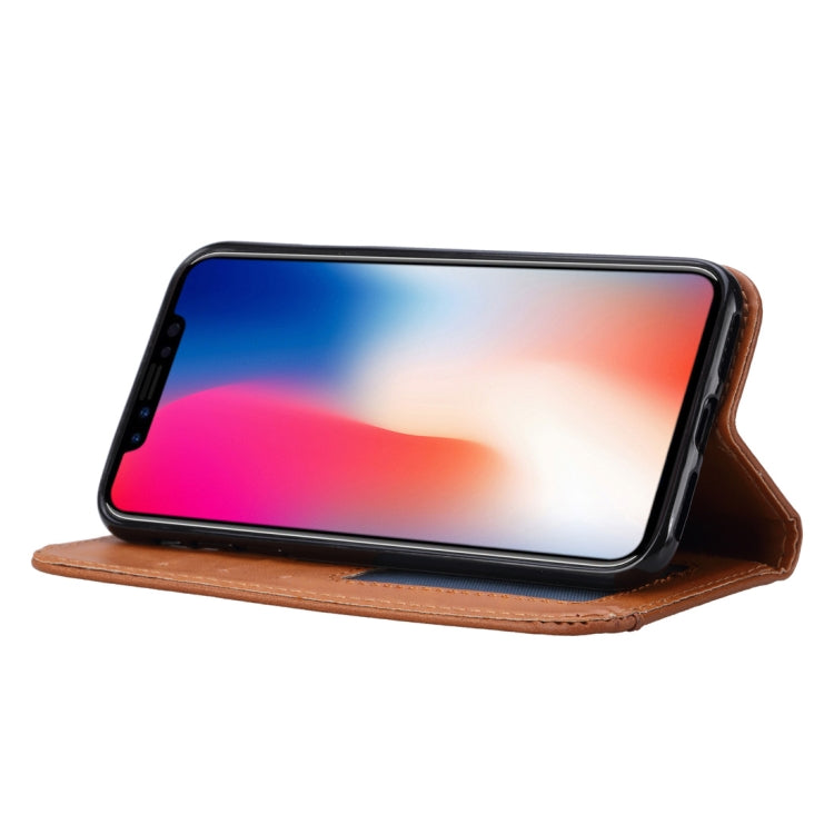 For iPhone X / XS Knead Skin Texture Horizontal Flip Leather Case with Photo Frame & Holder & Card Slots & Wallet, For iPhone XS / X