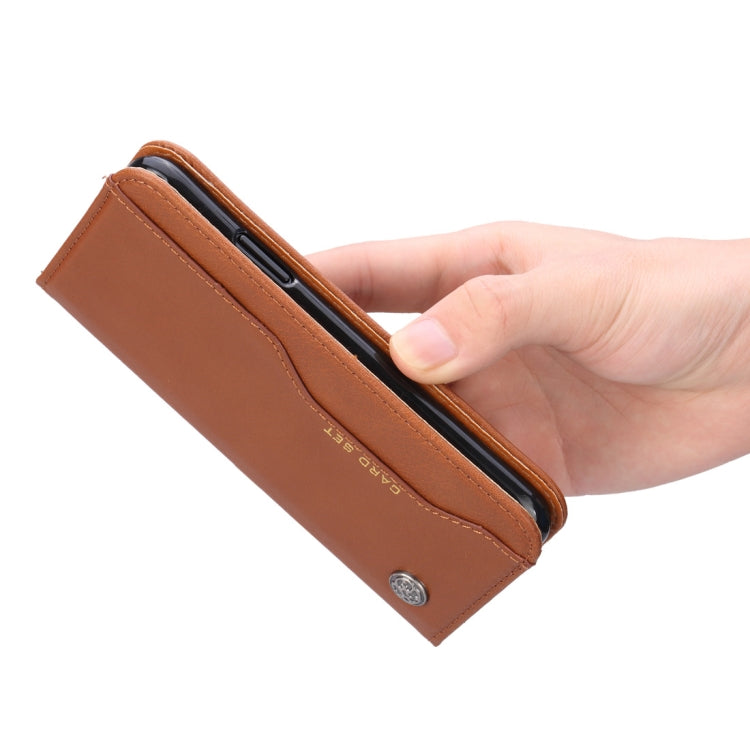For iPhone X / XS Knead Skin Texture Horizontal Flip Leather Case with Photo Frame & Holder & Card Slots & Wallet, For iPhone XS / X