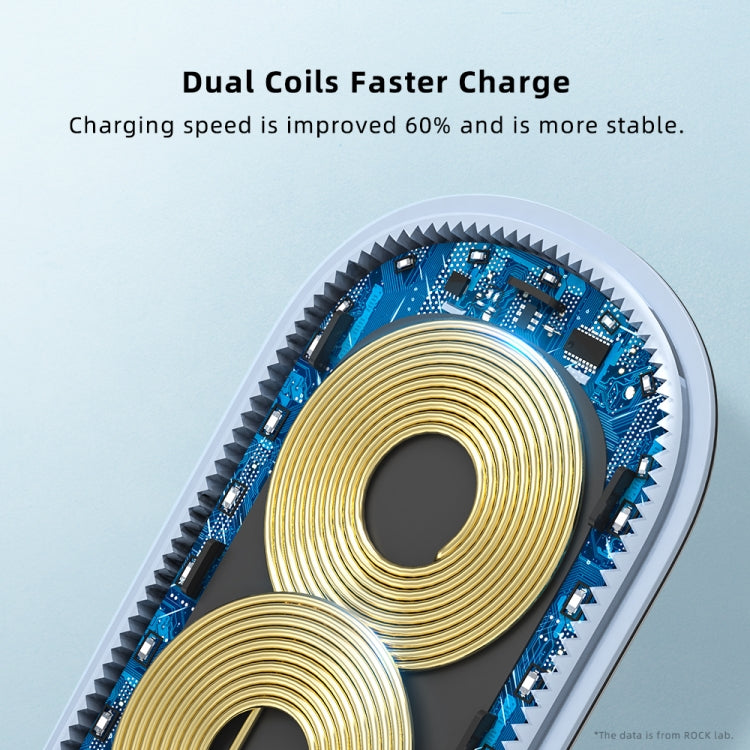 Chargeur sans fil pliable pour téléphone portable ROCK W30 15 W