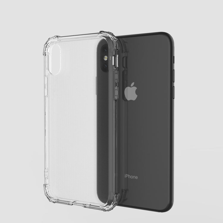 For iPhone X / XS Shockproof Transparent TPU Soft Case