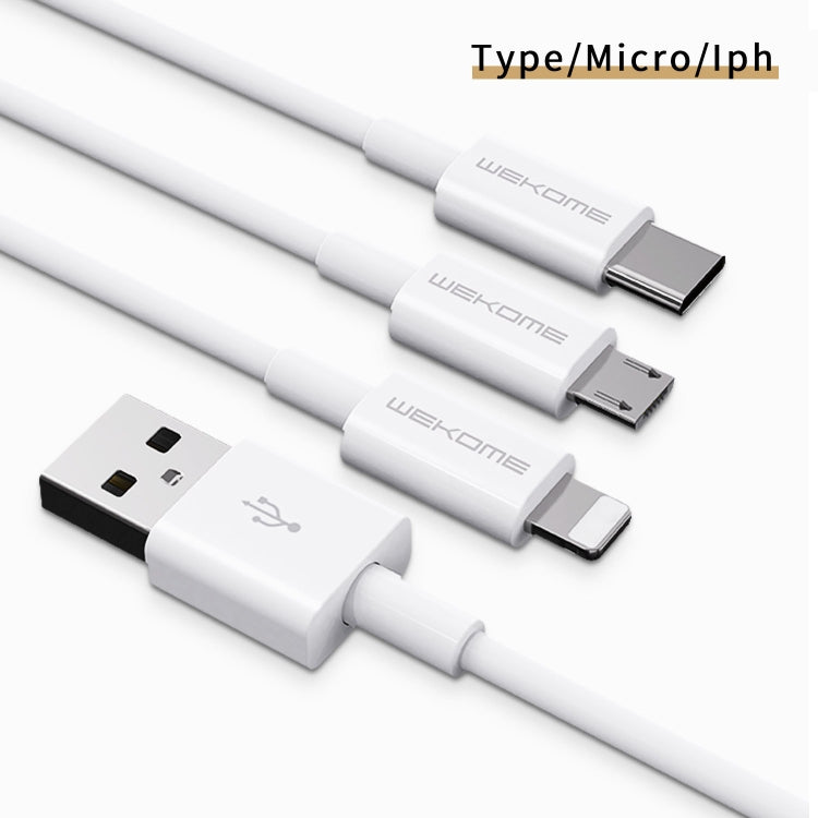 WK WDC-117 3A 8 Pin Fast Charging Charging Cable, Length: 1.2m, 8 Pin