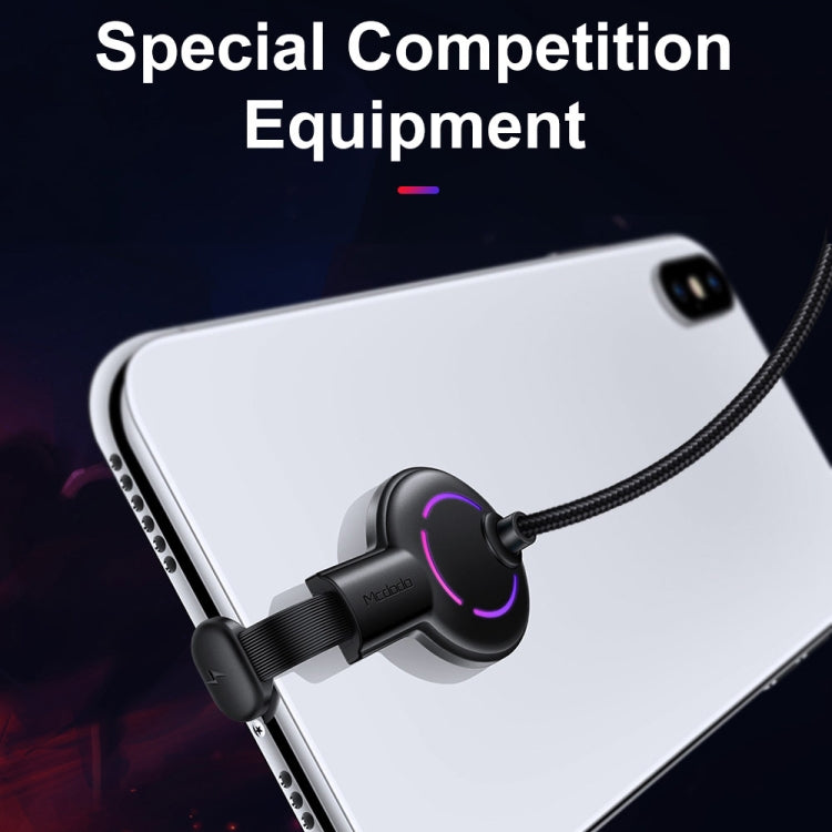 Mcdodo CA-5950 Razer Series 180 Degree Elbow Design Gaming 8 Pin to USB Cable with 7 Colors Breathing Light, Length: 1.2m