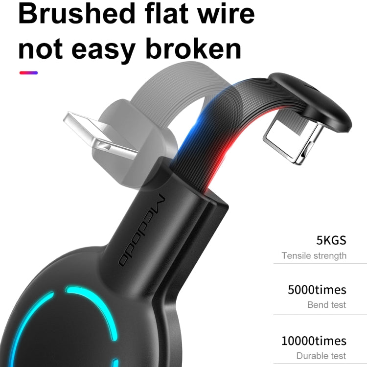 Mcdodo CA-5950 Razer Series 180 Degree Elbow Design Gaming 8 Pin to USB Cable with 7 Colors Breathing Light, Length: 1.2m