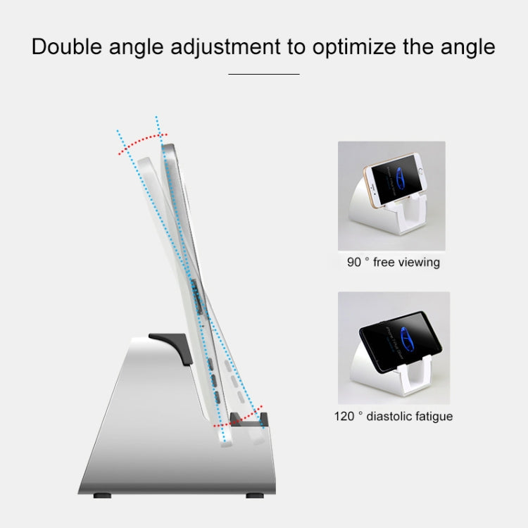 Plastic Version Universal Mobile Phones Tablet PC Desktop Bracket Live Bracket, Plastic Version White