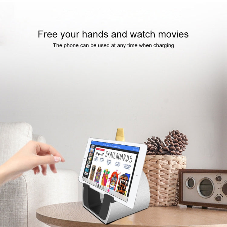 Plastic Version Universal Mobile Phones Tablet PC Desktop Bracket Live Bracket, Plastic Version White