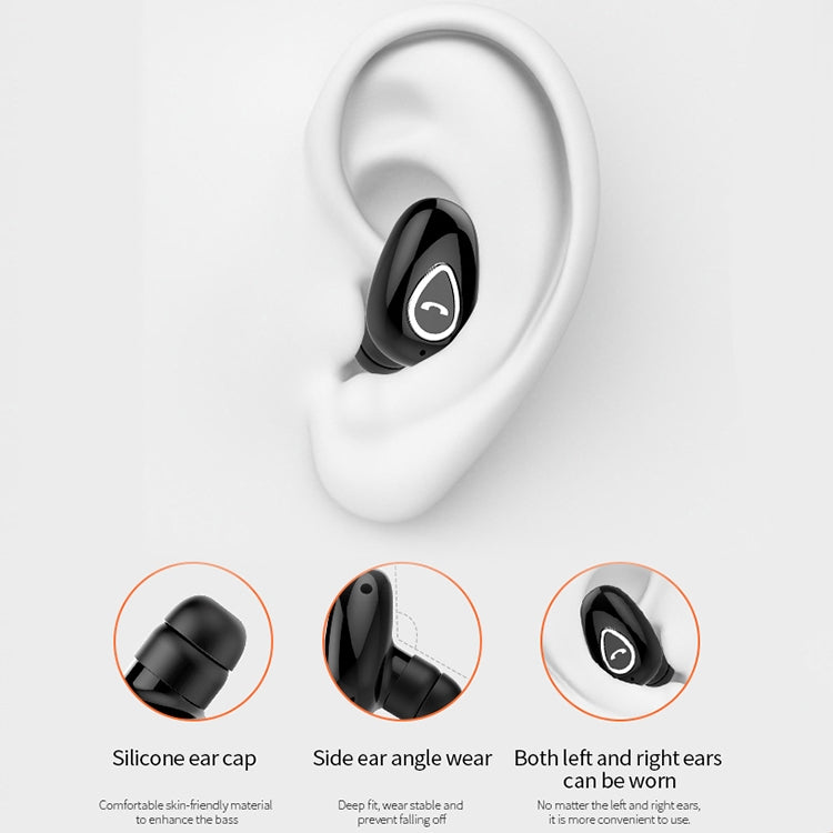 YX01 Sweatproof Bluetooth 4.1 Wireless Bluetooth Earphone, Support Memory Connection & HD Call, White, Black, Flesh Color, Rose Gold, Silver