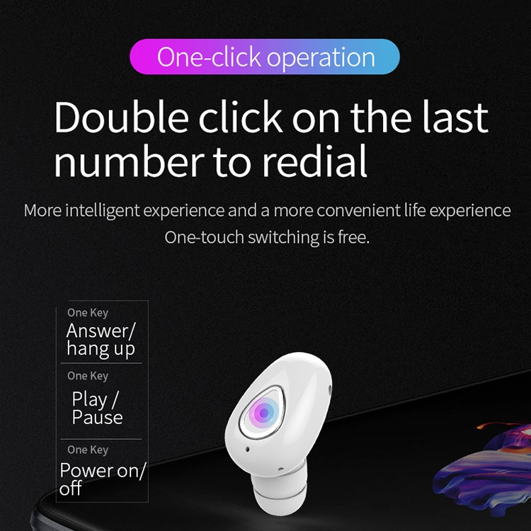 YX01 Sweatproof Bluetooth 4.1 Wireless Bluetooth Earphone, Support Memory Connection & HD Call, White, Black, Flesh Color, Rose Gold, Silver