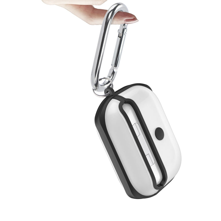 APC001 For AirPods Pro PC + TPU Transparent Earphone Protective Case with Hook