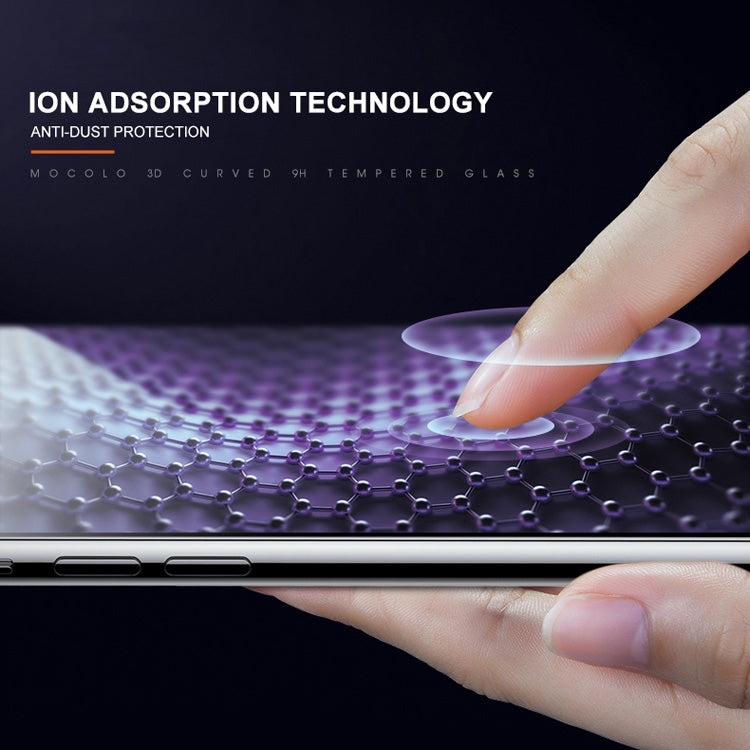 For iPhone 11 Pro / XS / X mocolo 0.33mm 9H 3D Round Edge Anti Blue-ray Tempered Glass Film, iPhone XS / X