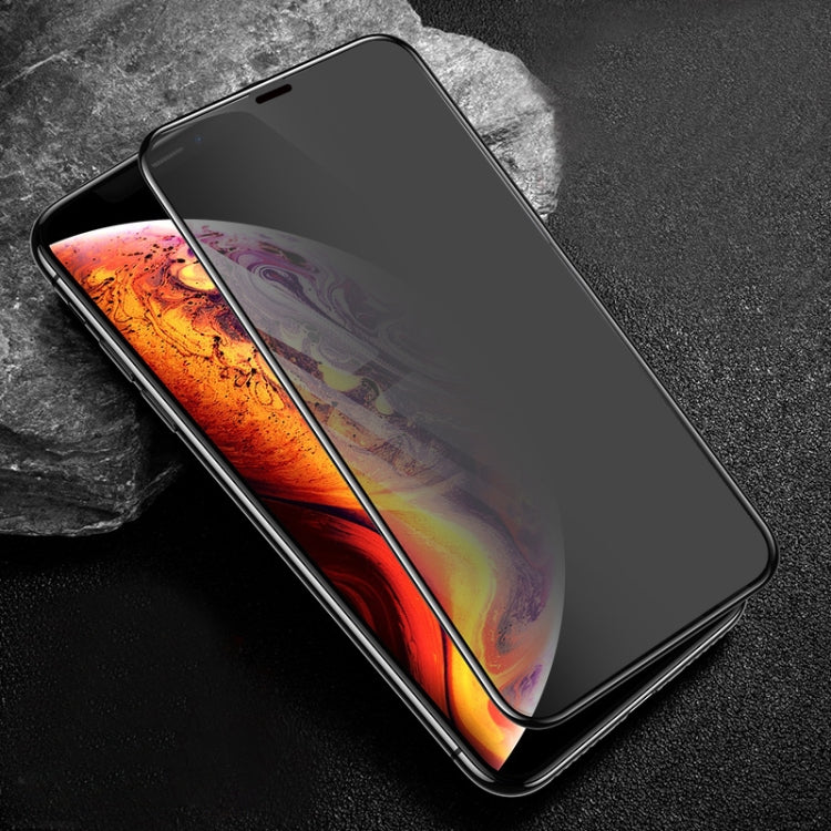 For iPhone 11 Pro / XS / X mocolo 0.33mm 9H 3D Round Edge Privacy Anti-glare Tempered Glass Film, iPhone XS / X