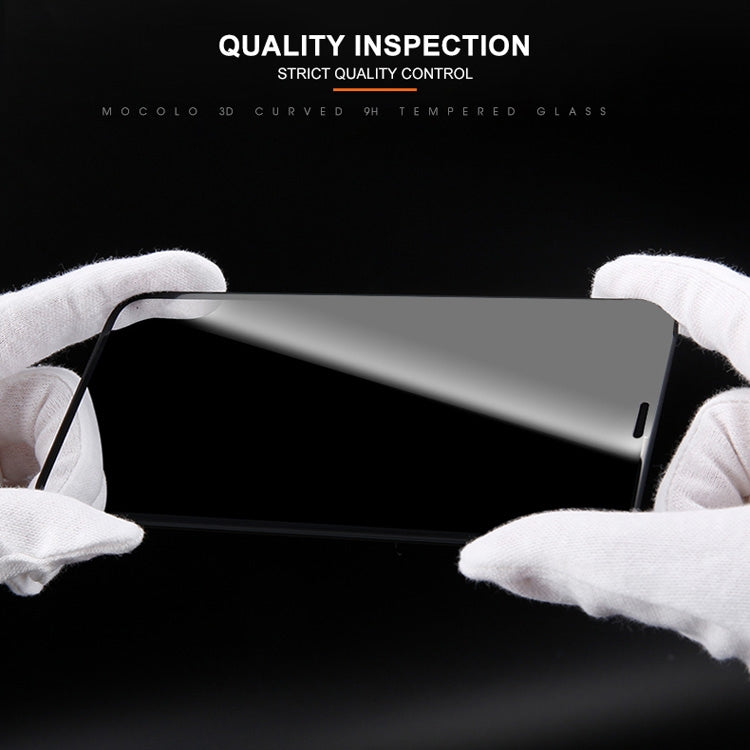 For iPhone 11 Pro / XS / X mocolo 0.33mm 9H 3D Round Edge Privacy Anti-glare Tempered Glass Film, iPhone XS / X