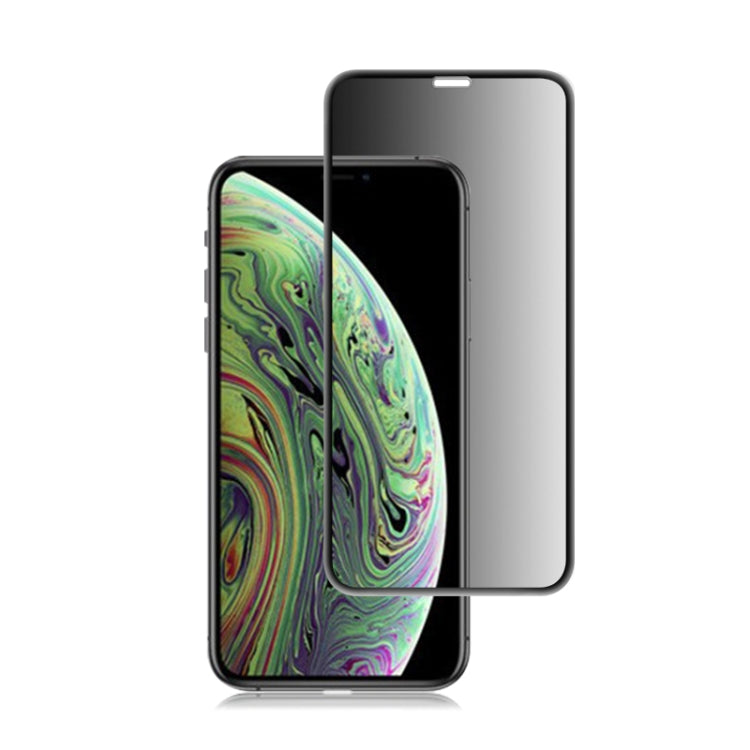 For iPhone 11 Pro / XS / X mocolo 0.33mm 9H 3D Round Edge Privacy Anti-glare Tempered Glass Film, iPhone XS / X