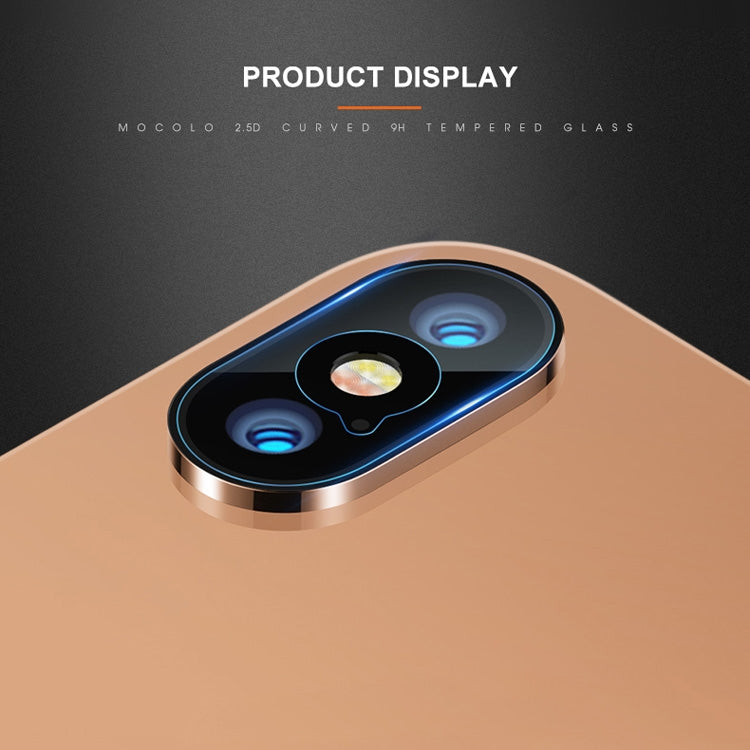 For iPhone XS / X mocolo 0.15mm 9H 2.5D Round Edge Rear Camera Lens Tempered Glass Film, iPhone XS / X