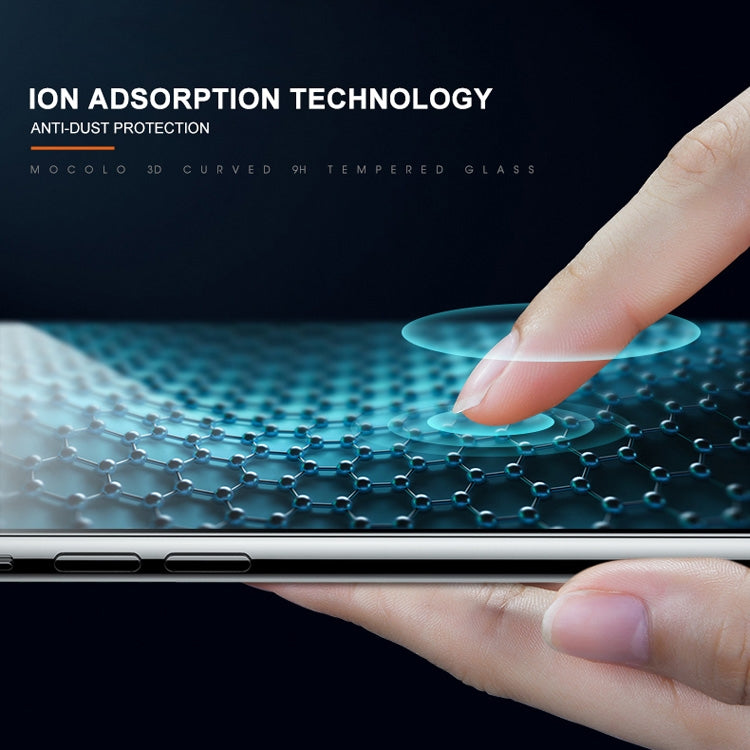 For iPhone XS / X mocolo 0.33mm 9H 3D Round Edge Tempered Glass Film, iPhone XS / X