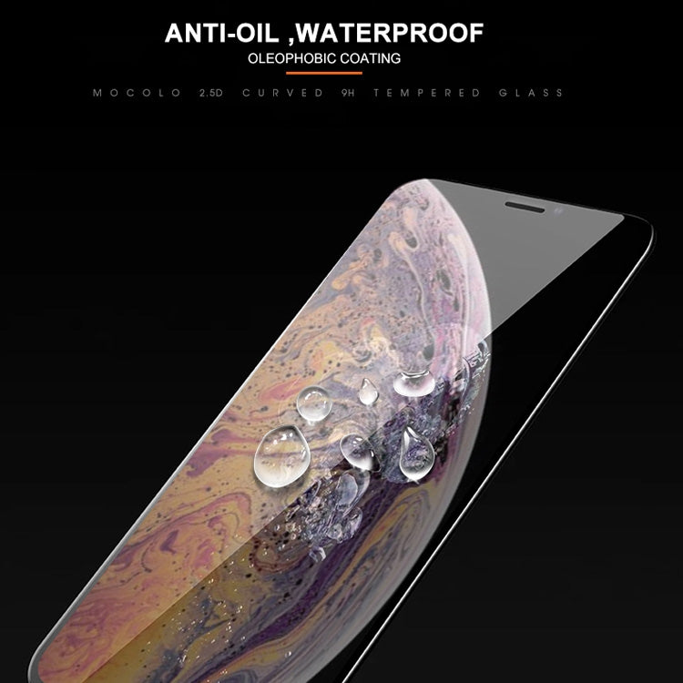 For iPhone XS / X mocolo 0.33mm 9H 2.5D Silk Print Tempered Glass Film, iPhone XS / X