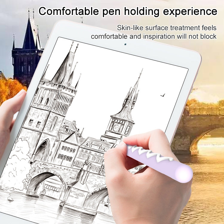 LOVE MEI For Apple Pencil 1 Stripe Design Stylus Pen Silicone Protective Case Cover, For Apple Pencil 1