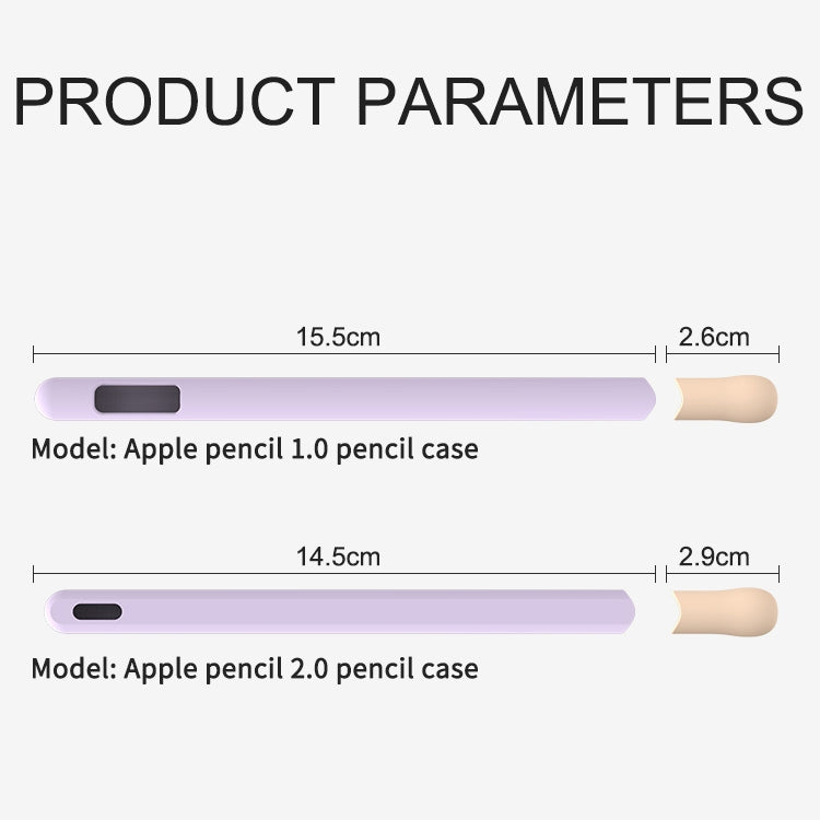 LOVE MEI For Apple Pencil 1 Stripe Design Stylus Pen Silicone Protective Case Cover, For Apple Pencil 1