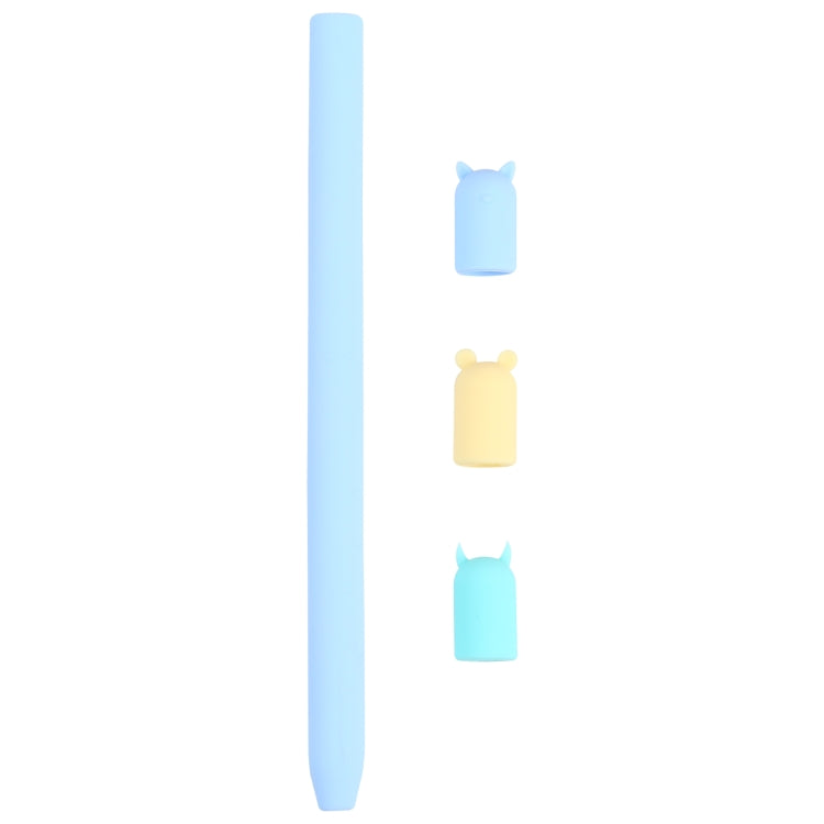 4 in 1 Stylus Pen Cartoon Animal Silicone Protective Case for Apple Pencil 1, For Apple Pencil 1