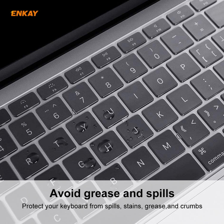 Protection clavier ENKAY en TPU pour MacBook Air 13,3 pouces A1932 (2018), version européenne, pour MacBook Air 13,3 pouces A1932 (2018)