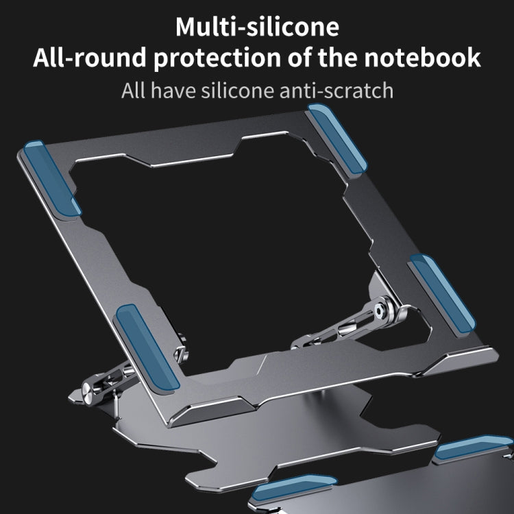 R-JUST HZ09 Mechanical Lifting Adjustable Laptop Holder, HZ09 Silver, HZ09 Grey