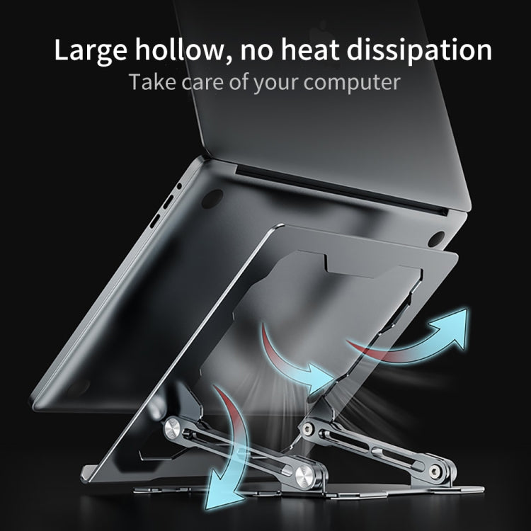 R-JUST HZ09 Mechanical Lifting Adjustable Laptop Holder, HZ09 Silver, HZ09 Grey