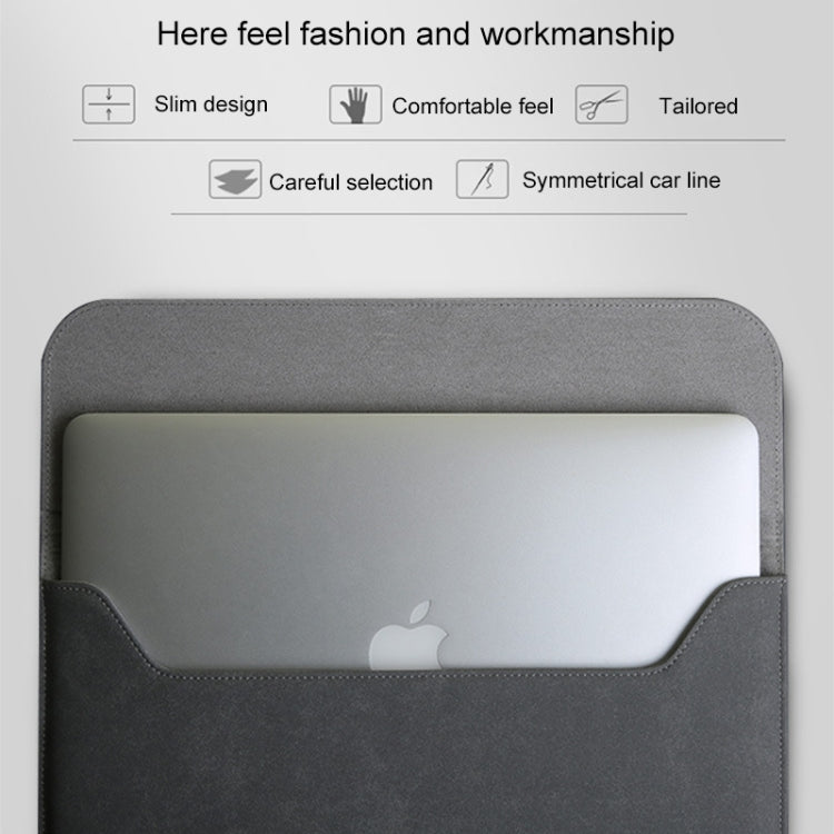 Horizontal Matte Leather Laptop Inner Bag for MacBook Air 11.6 inch A1465 (2012 - 2015) / A1370 (2010 - 2011), MacBook Air 11.6 inch A1465 (2012 - 2015) / A1370 (2010 - 2011)