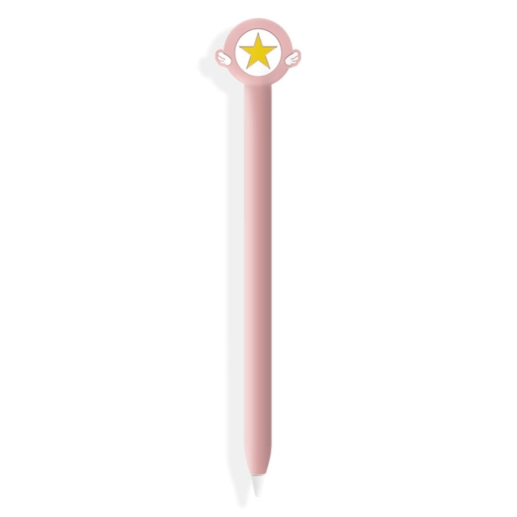 Housse de protection en silicone pour Apple Pencil 2 (griffe de chat rose)