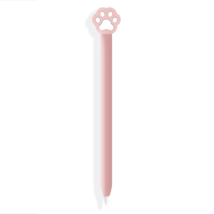 Housse de protection en silicone pour Apple Pencil 2 (griffe de chat rose)
