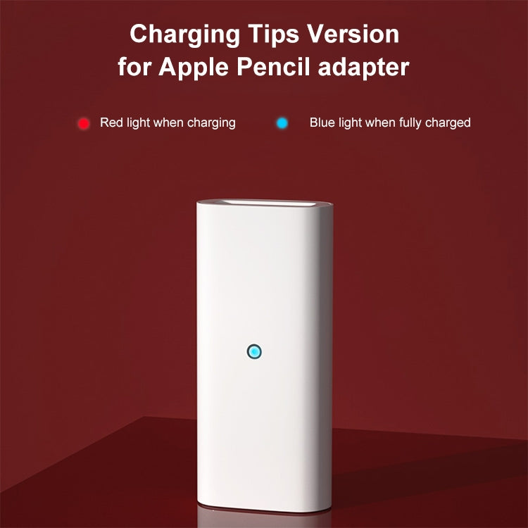 Adaptateur de charge avec voyant de charge pour Apple Pencil 1/2 (1 pièce)