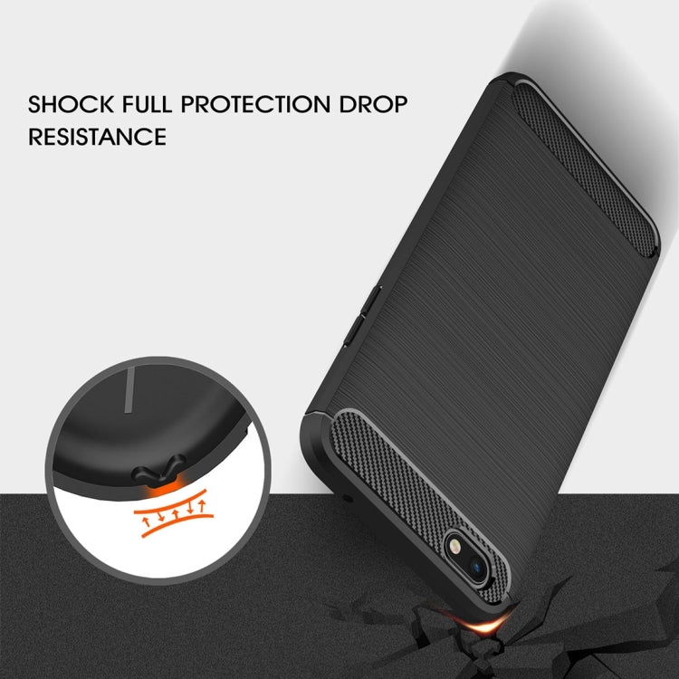 For Xiaomi  Mi 5X Carbon Fiber TPU Brushed Texture Shockproof Protective Back Cover Case, For Xiaomi Mi 5X