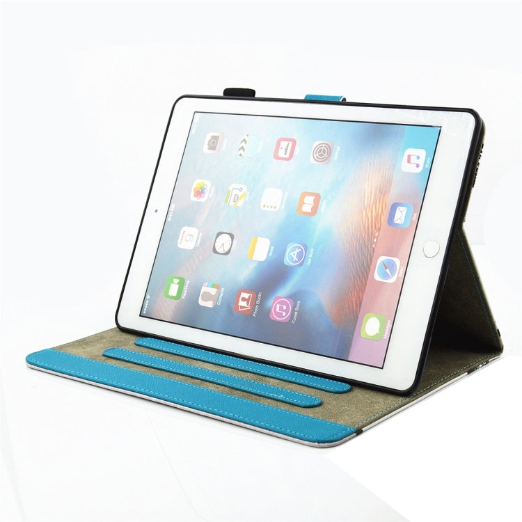 Étui de protection universel en cuir à rabat horizontal pour iPad mini 4 / mini 3 / mini 2 / mini, avec support, emplacements pour cartes et fonction veille, MIP4D2153A, MIP4D2153B, MIP4D2153C, MIP4D2153D, MIP4D2153E, MIP4D2153F