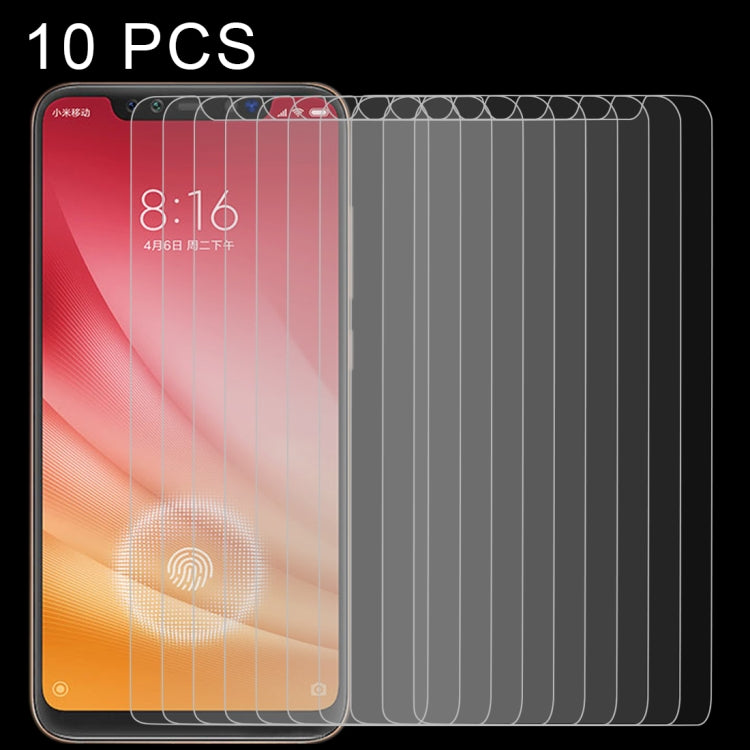 10 PCS 0.26mm 9H 2.5D Explosion-proof Tempered Glass Film for Xiaomi Mi 8 Pro