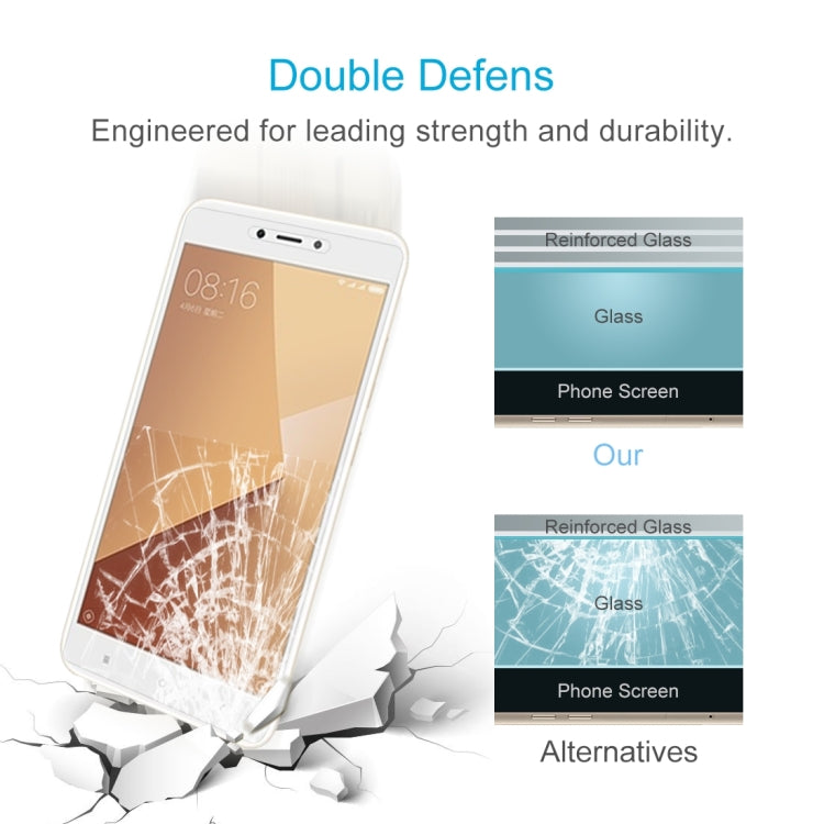 10 PCS for Xiaomi Redmi Note 5A 0.26mm 9H Surface Hardness 2.5D Explosion-proof Non-full Screen Tempered Glass Screen Film