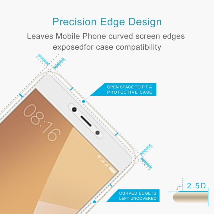100 PCS for Xiaomi Redmi Note 5A 0.26mm 9H Surface Hardness 2.5D Explosion-proof Non-full Screen Tempered Glass Screen Film
