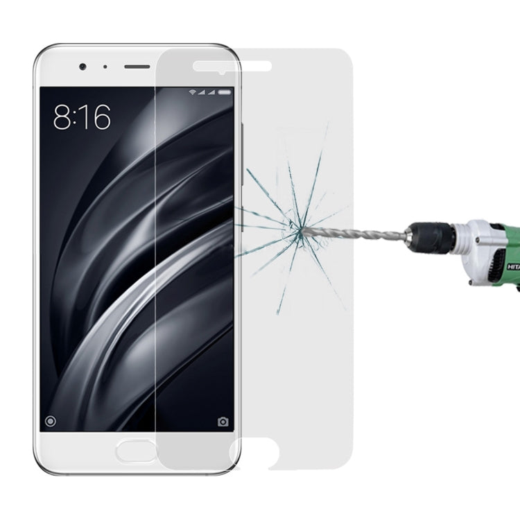 For Xiaomi Mi 6 0.26mm 9H Surface Hardness Explosion-proof Non-full Screen Tempered Glass Screen Film
