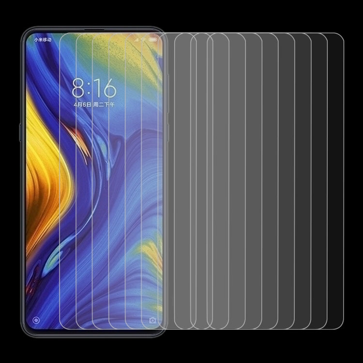 10 PCS 0.26mm 9H 2.5D Explosion-proof Tempered Glass Film for Xiaomi Mi Mix 3 / Mi Mix 3 5G