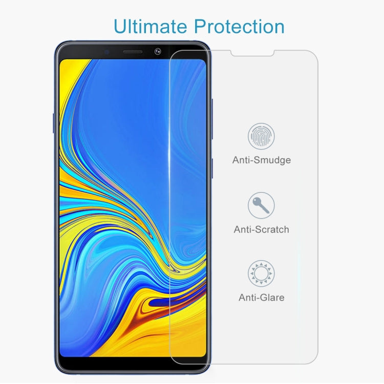 Lot de 100 films en verre trempé antidéflagrants 9H 2,5D (0,26 mm) pour Galaxy A9 (2018) / A9s (100 pièces)