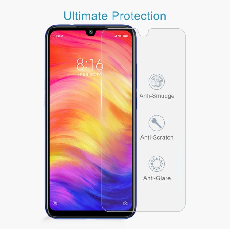 9H 2.5D Tempered Glass Film for Xiaomi Redmi Note 7, For Redmi Note 7 (1 PC)