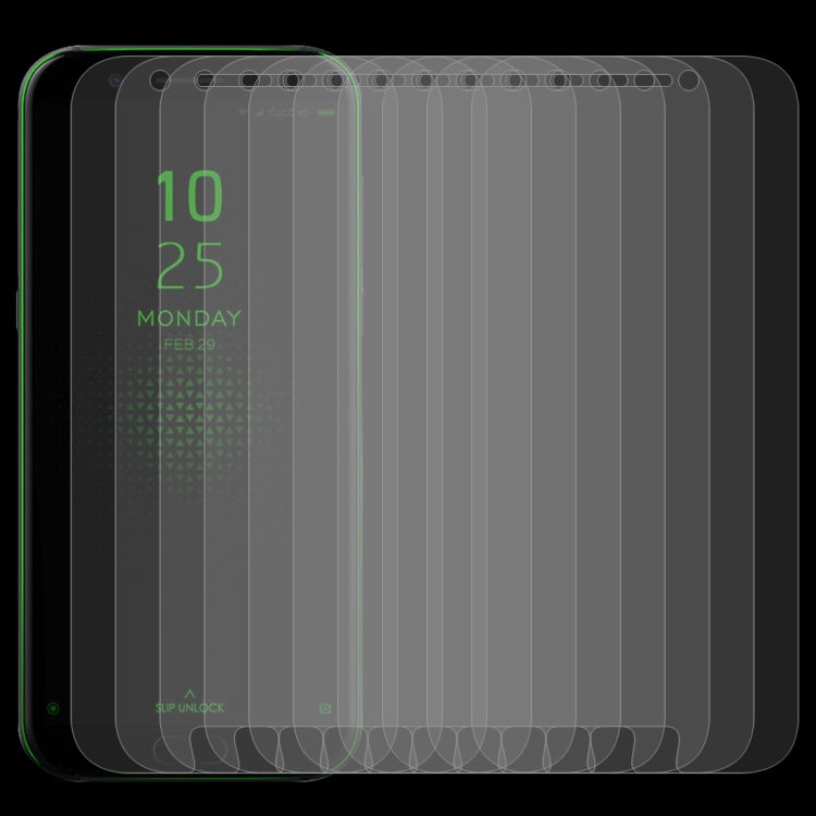 Lot de 10 films en verre trempé 9H 2.5D (0,26 mm) pour Xiaomi Black Shark
