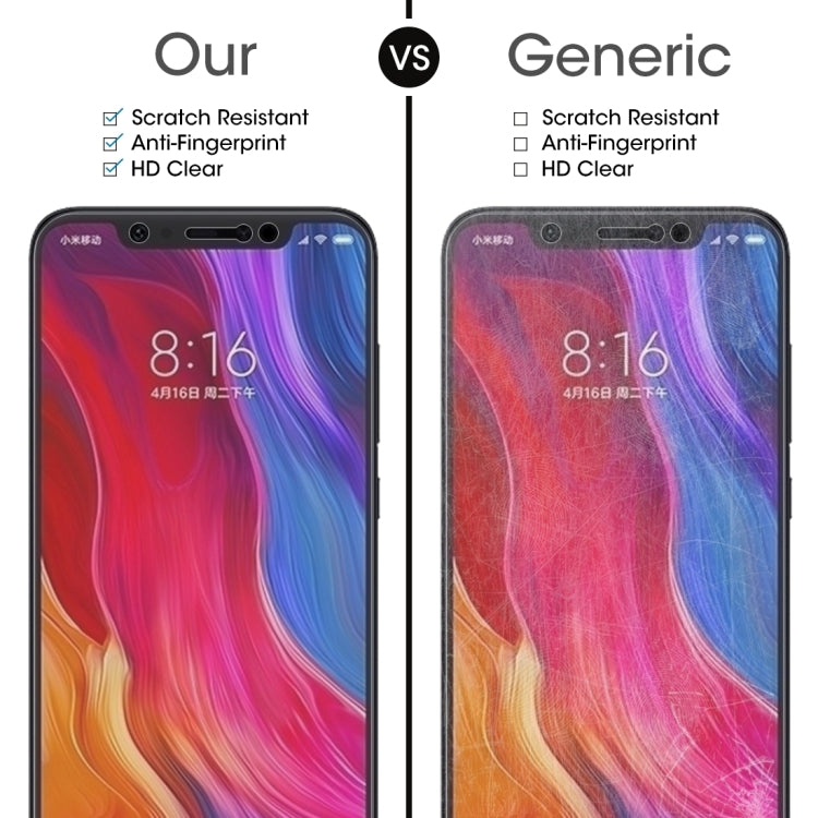2 PCS 0.26mm 9H 2.5D Tempered Glass Film for Xiaomi Mi 8