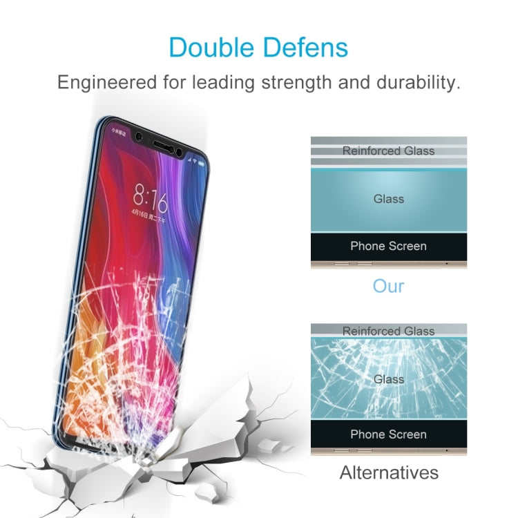 2 PCS 0.26mm 9H 2.5D Tempered Glass Film for Xiaomi Mi 8