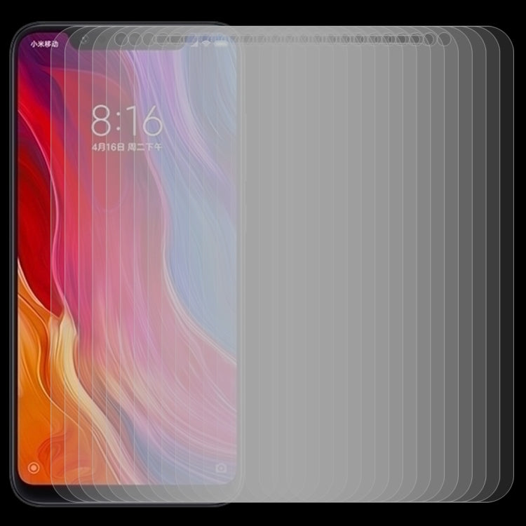 50 PCS 0.26mm 9H 2.5D Tempered Glass Film for Xiaomi Mi 8