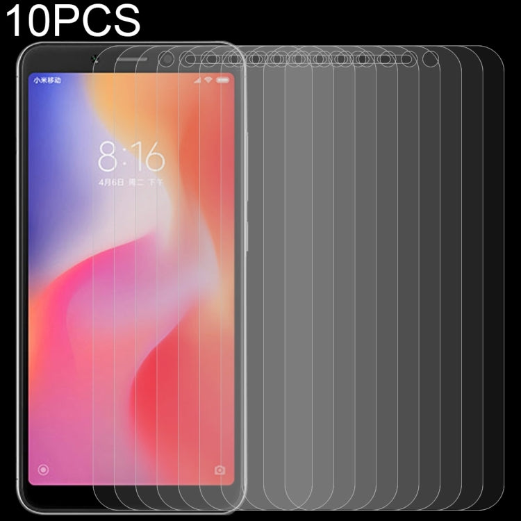 10 PCS 0.26mm 9H 2.5D Tempered Glass Film for Xiaomi Redmi 6