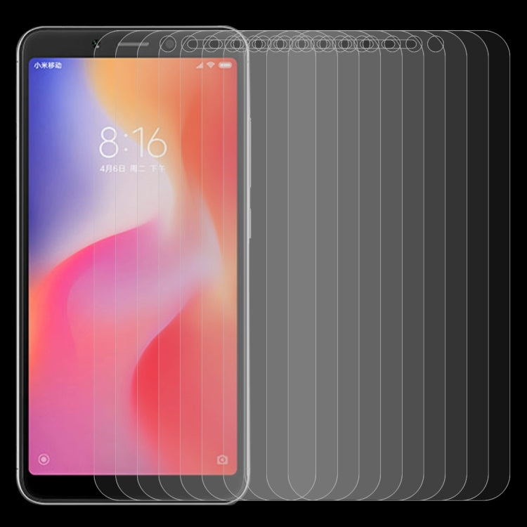 10 PCS 0.26mm 9H 2.5D Tempered Glass Film for Xiaomi Redmi 6