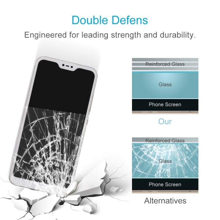 10 PCS 0.26mm 9H 2.5D Tempered Glass Film for Xiaomi Redmi 6 Pro / Mi A2 Lite