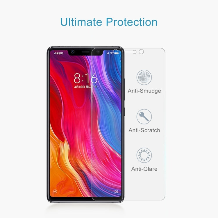 100 PCS 0.26mm 9H 2.5D Tempered Glass Film for Xiaomi Mi 8 SE