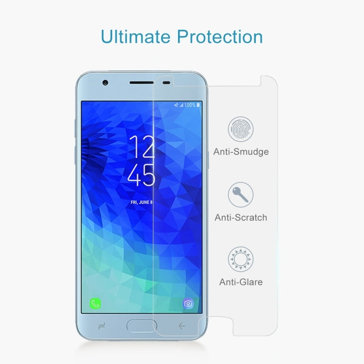 10PCS 9H 2.5D Tempered Glass Film for Galaxy J3 (2018), For Galaxy J3 (2018)