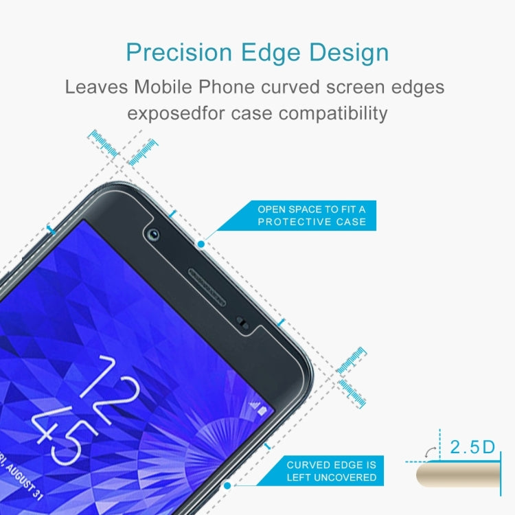 100PCS 9H 2.5D Tempered Glass Film for Galaxy J7 (2018), Galaxy J7 (2018)